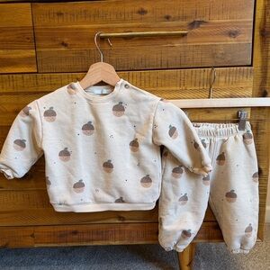 Zara Baby Adorable Cream Fruit Print  Set